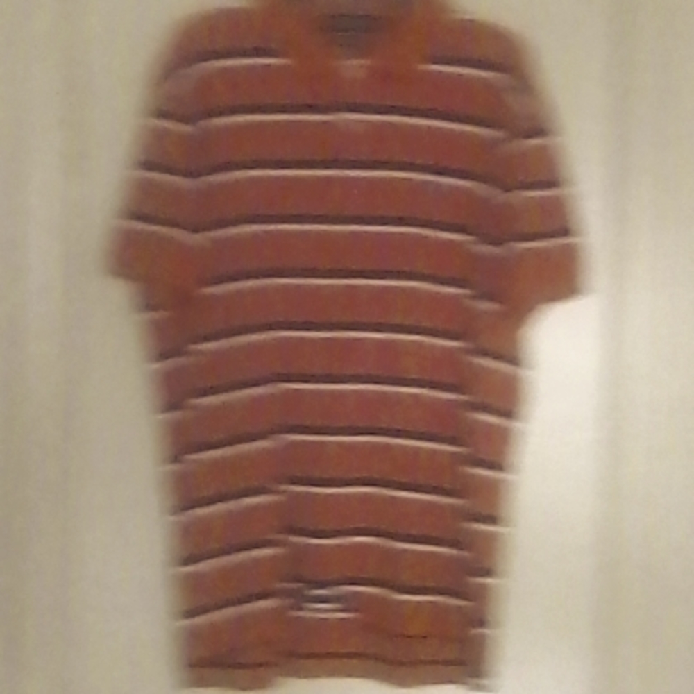 US Polo Assn. Men's Orange and Blue Polo Shirt Size XL in Good Condition.